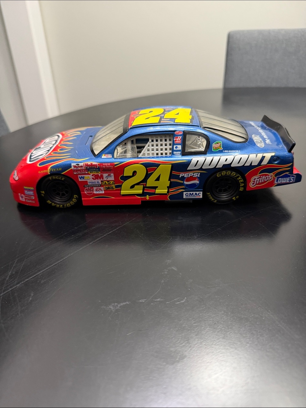 Nascar Dupont #24 Blue, Red & Yellow Die-Cast Race Car